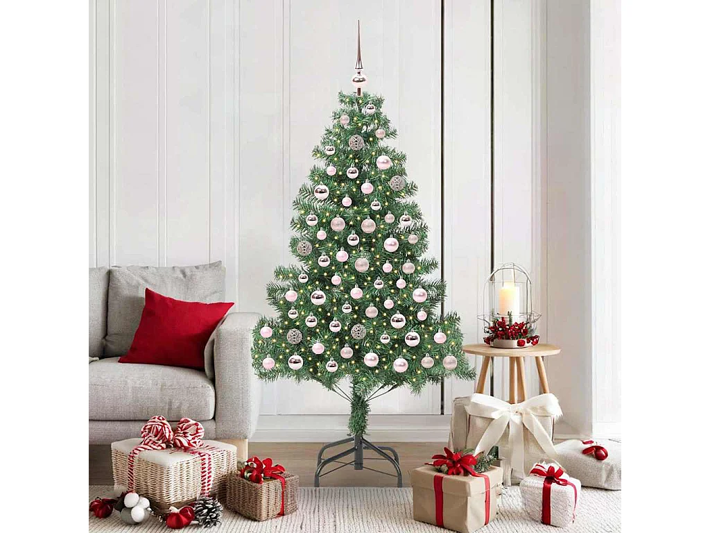 Kerstboom met 300 LED's met standaard Groen 180 cm PVC