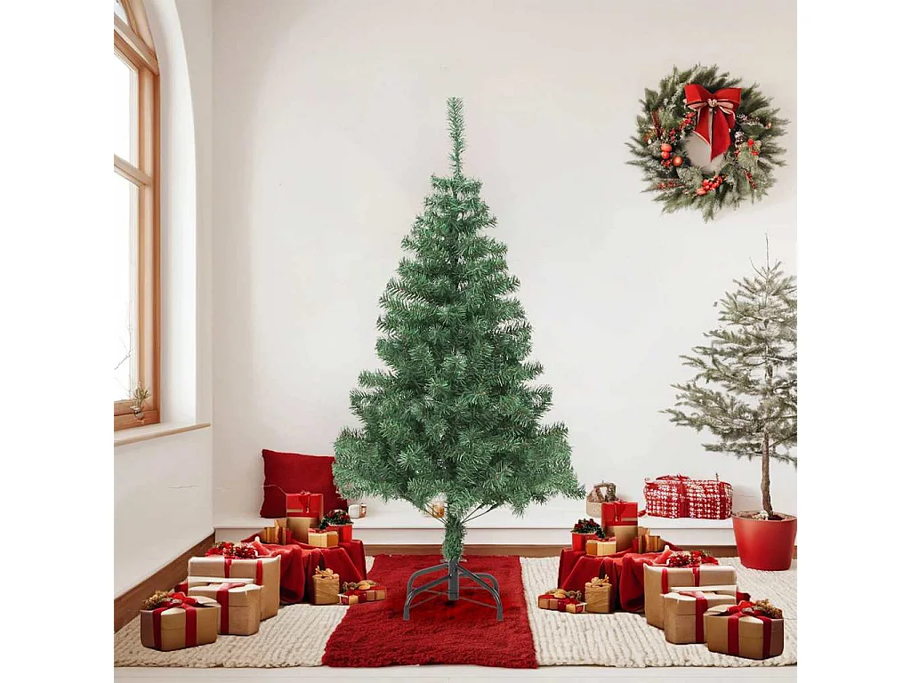 Albero di Natale artificiale con supporto 180 cm 564 rami