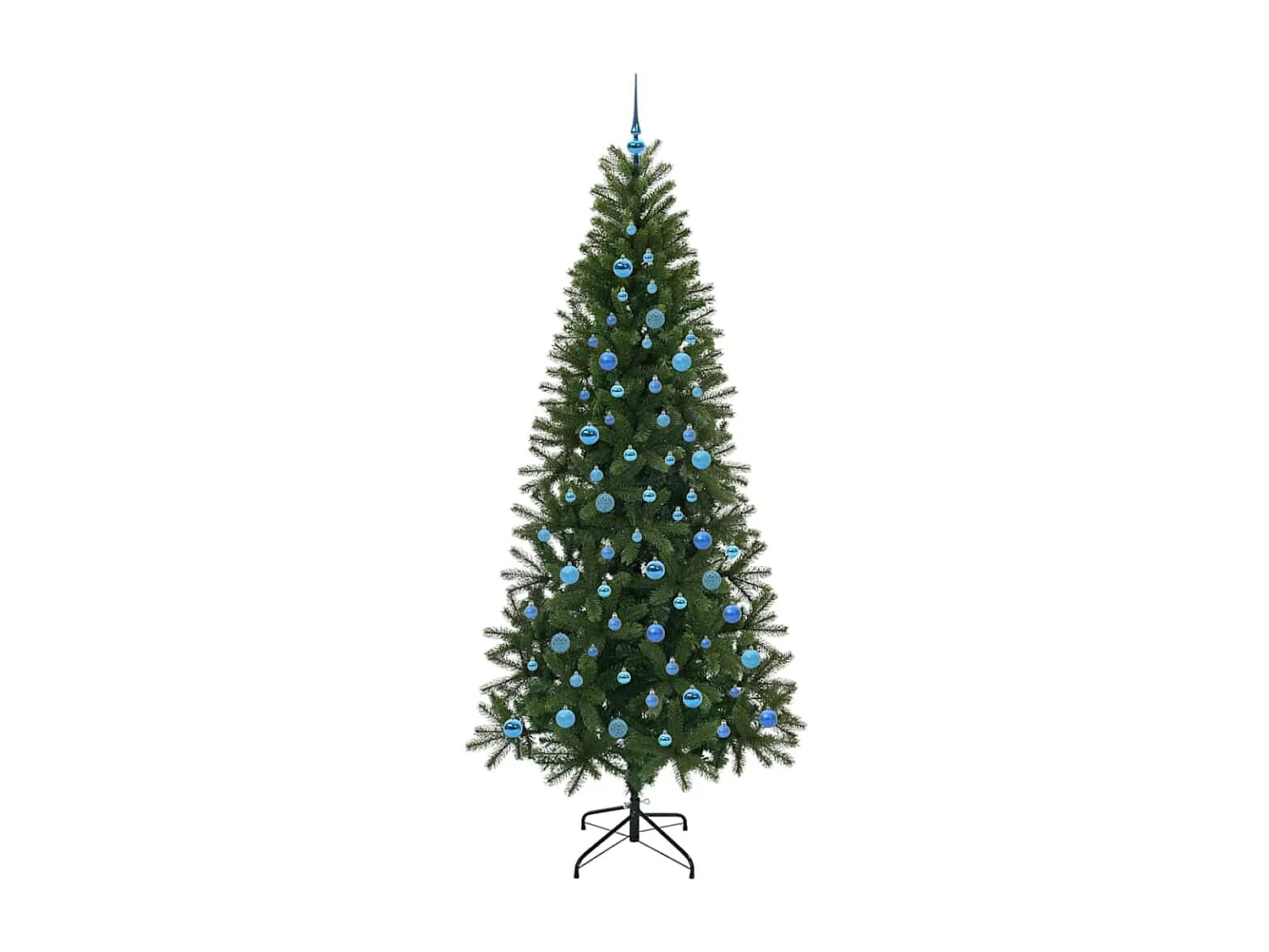 Albero di Natale artificiale con 300 LED Verde 240 cm PE e PVC