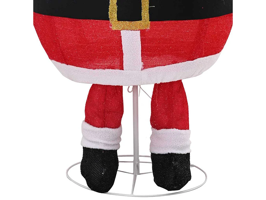 Père Noël de Noël avec 200 LED Blanc chaud 100 x 180 cm tissu