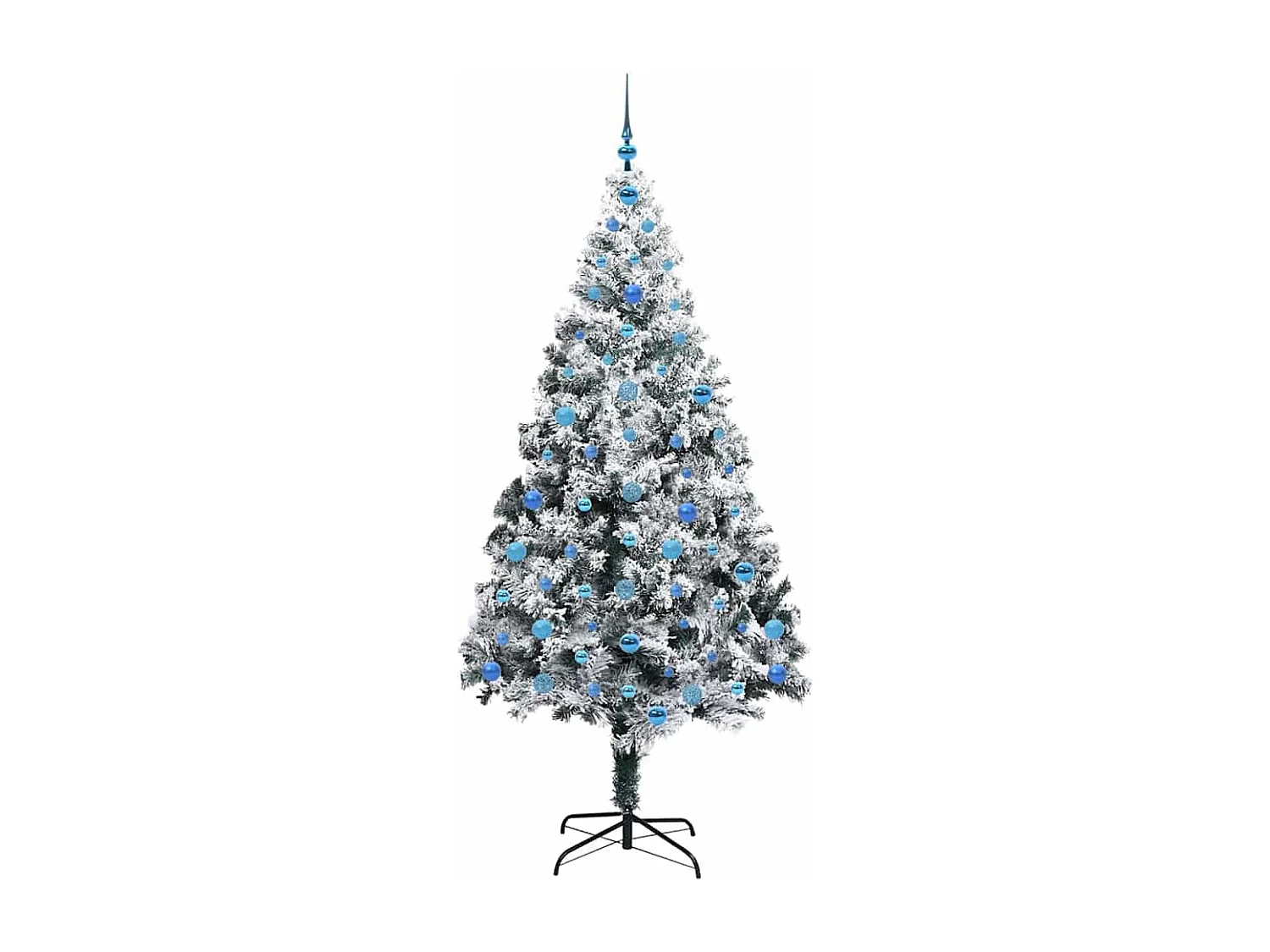 Albero di Natale artificiale verde 210 cm PVC, acciaio e plastica