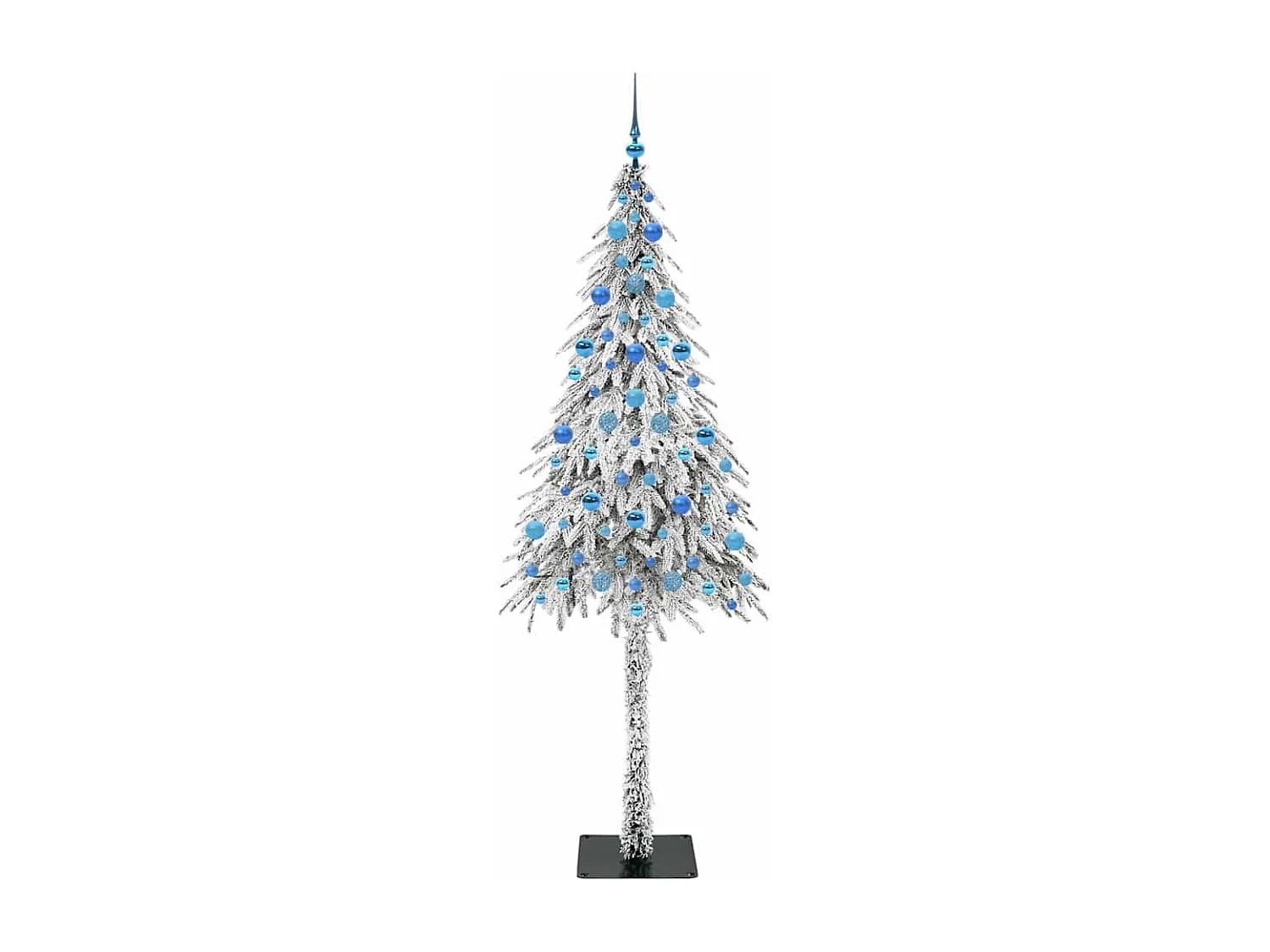 Weihnachtsbaum mit 300 LEDs Weiß 210 cm PE und Stahl