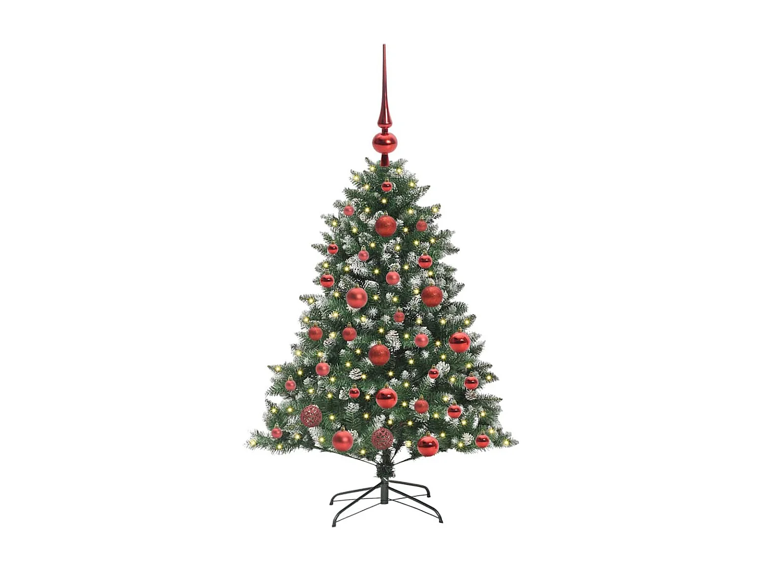 Albero di Natale artificiale con 150 LED Verde 85 x 85 x 120 cm