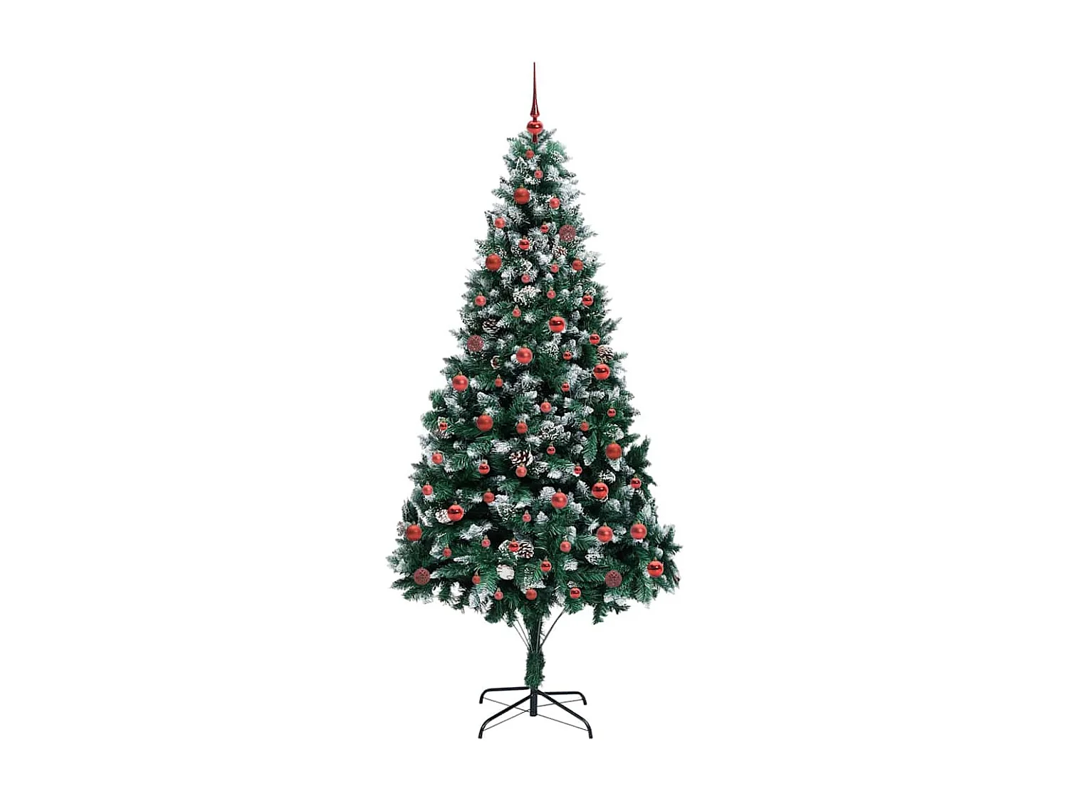 Sapin de Noël artificiel Vert 210 cm PVC, Acier et Plastique