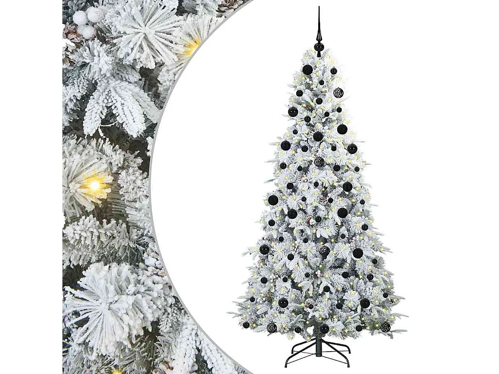 Sapin de Noël Artificiel à Branches Articulées Vert 210 cm