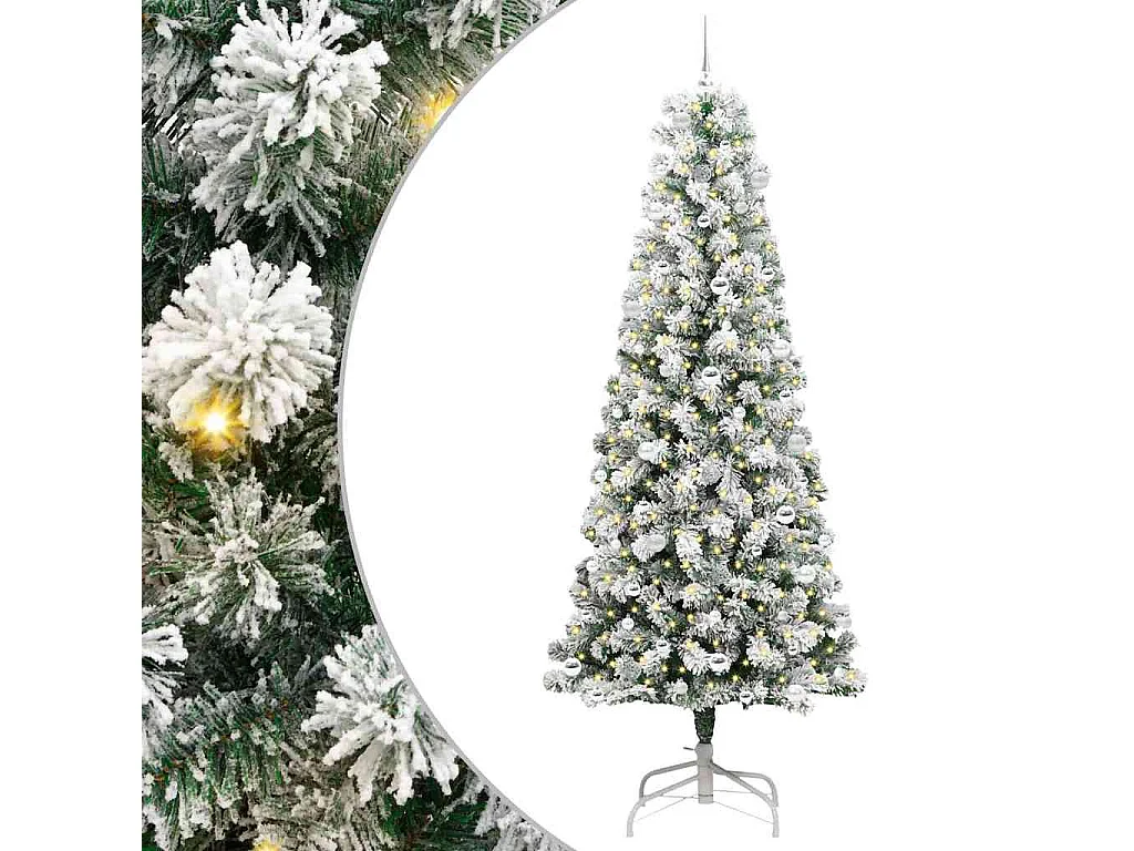 Albero di Natale artificiale con rami incernierati 240 cm