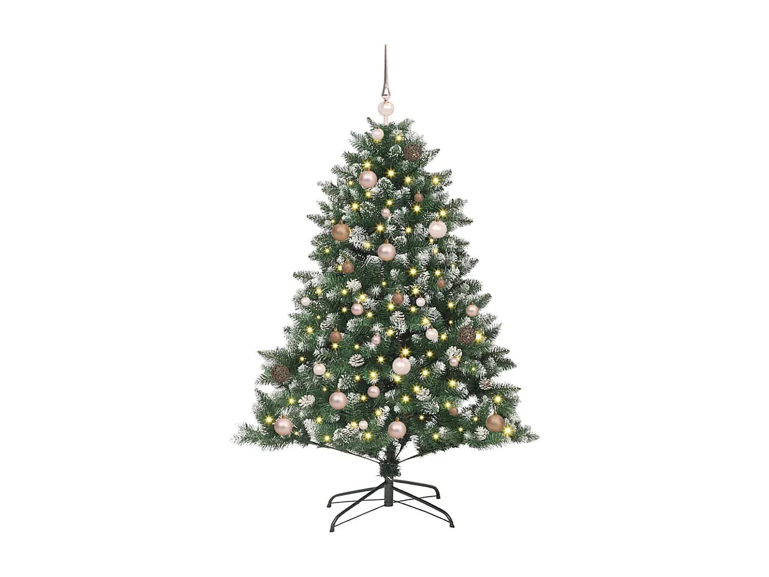 Albero di Natale artificiale con 150 LED Verde 105 x 105 x 150 cm