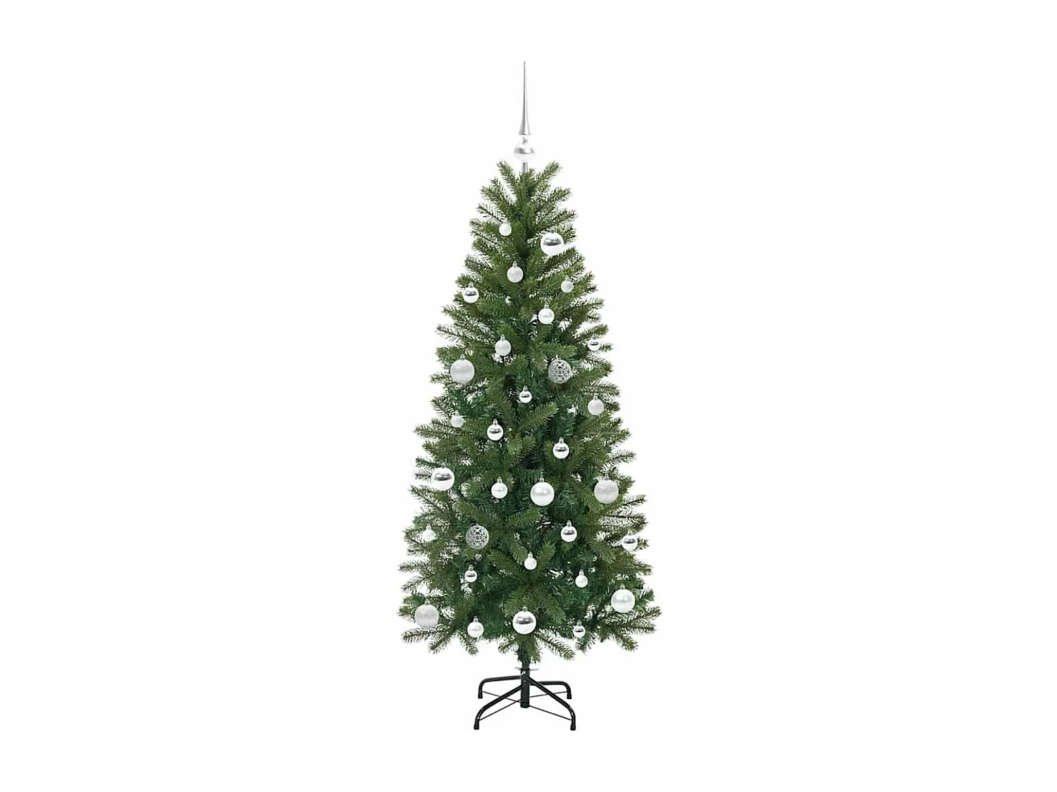 Sapin de Noël artificiel avec 150 LED Vert 150 cm PE et PVC