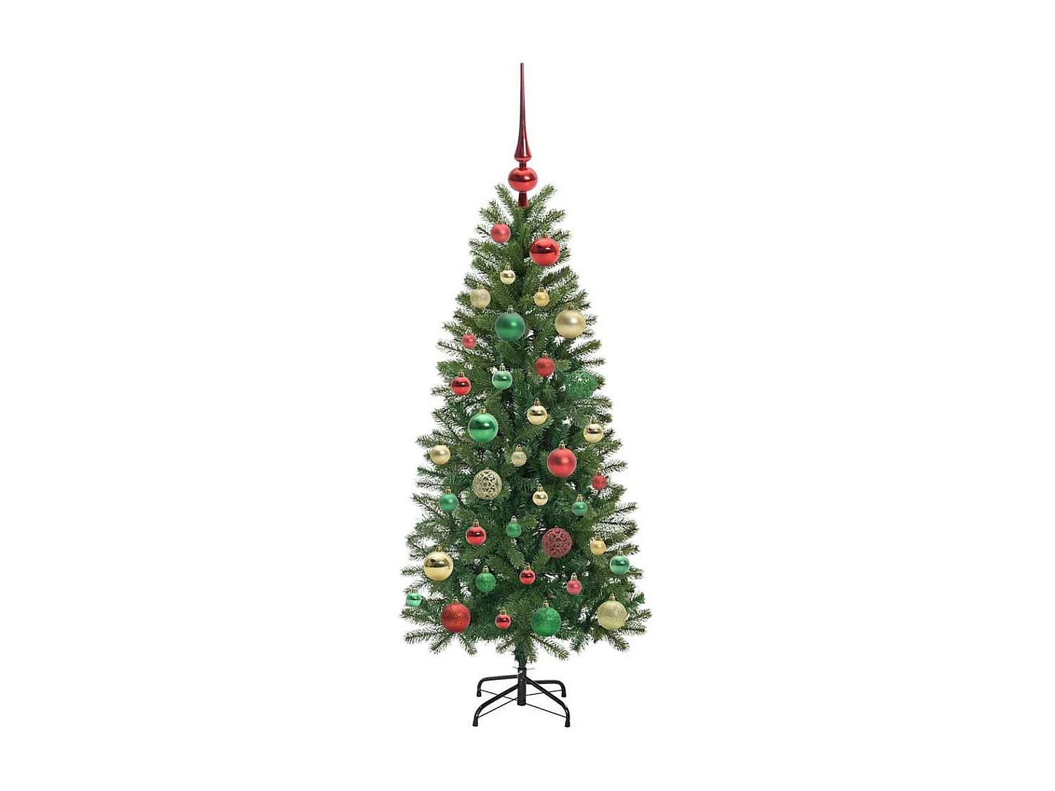 Sapin de Noël artificiel avec 150 LED Vert 120 cm PE et PVC