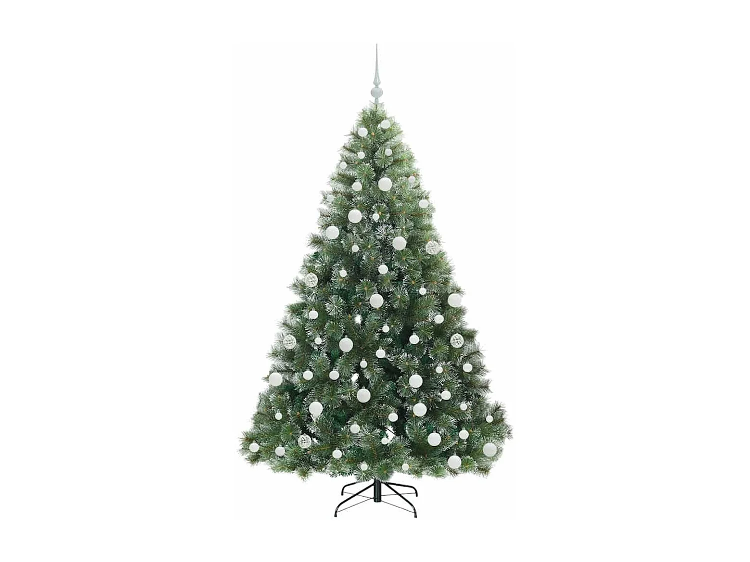 Sapin de Noël artificiel avec 300 LED Vert 180 cm PE et PVC
