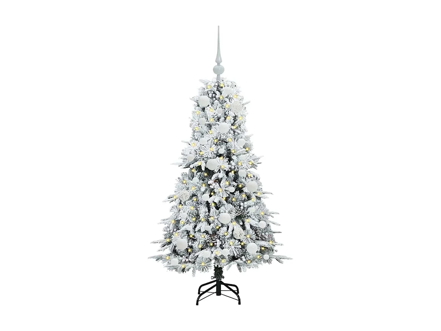 Sapin de Noël Artificiel à Branches Articulées Vert 120 cm