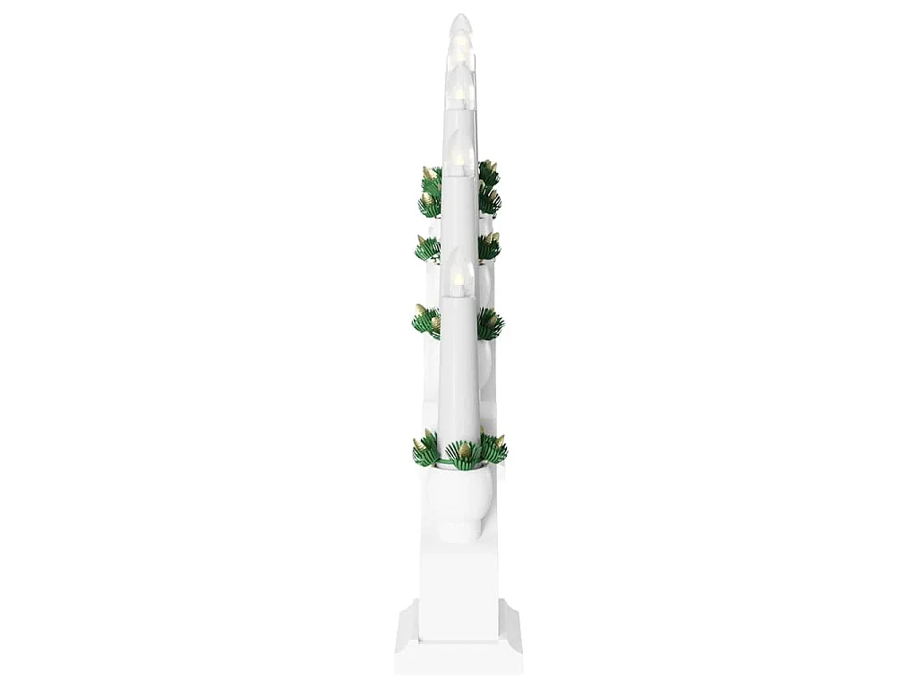 Weihnachts-Schwibbogen mit 10 weißen LED-Kerzen