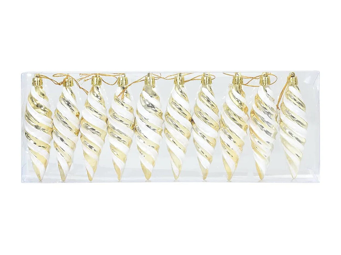 Boule en forme de spirale de Noël 40 pcs Doré