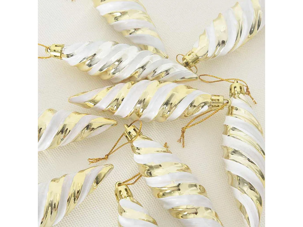 Boule en forme de spirale de Noël 40 pcs Doré