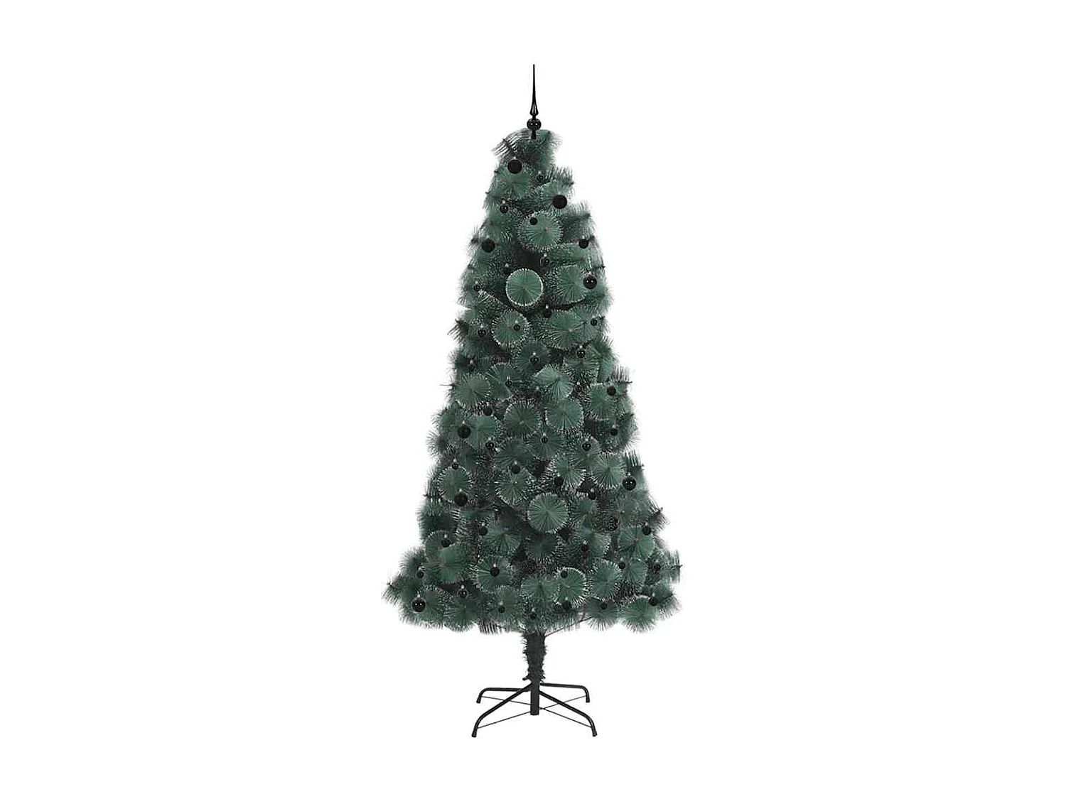 Beleuchteter künstlicher Weihnachtsbaum mit Kugelset