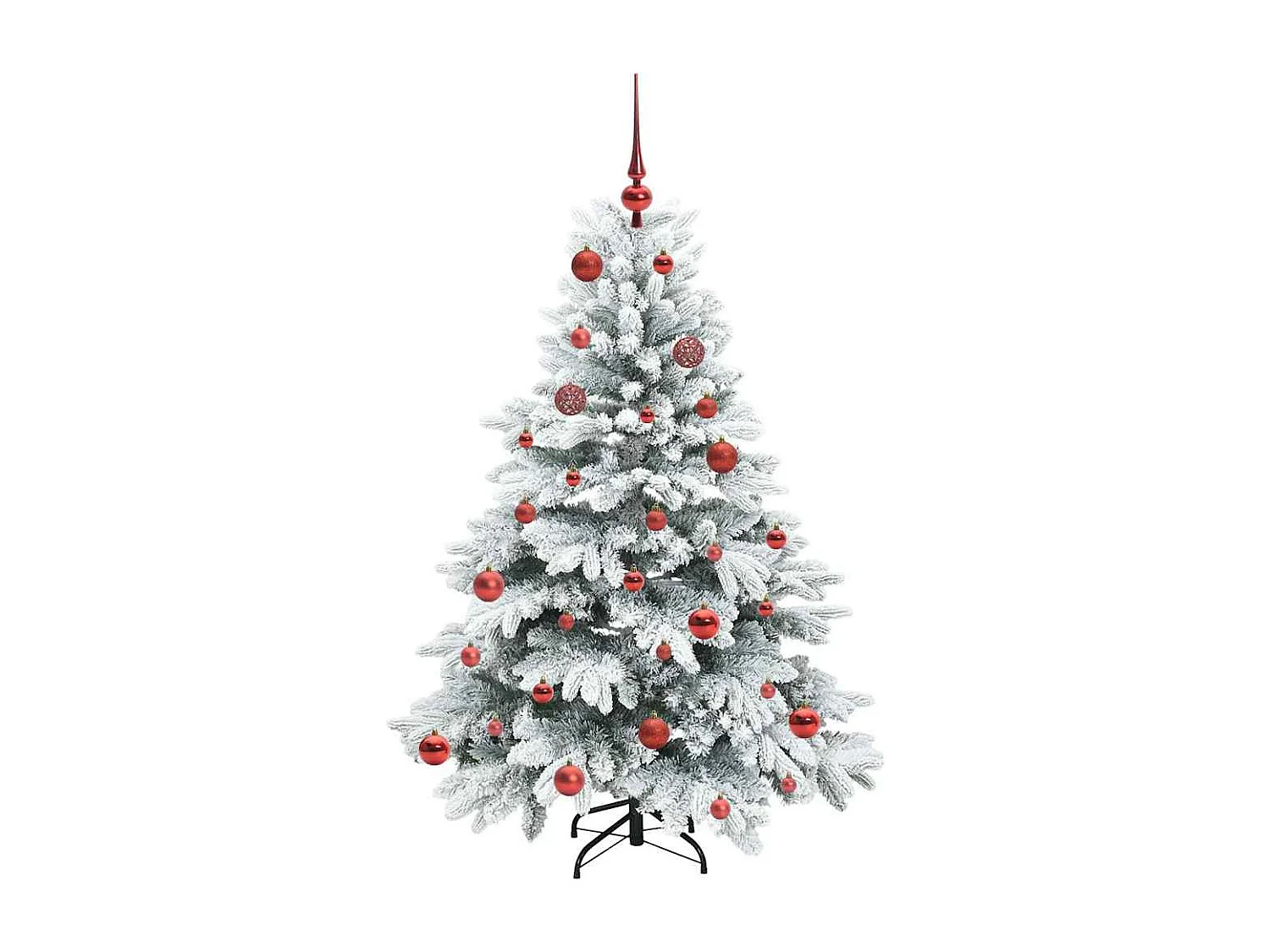 Albero di Natale artificiale con 150 LED Verde 150 cm PE e PVC