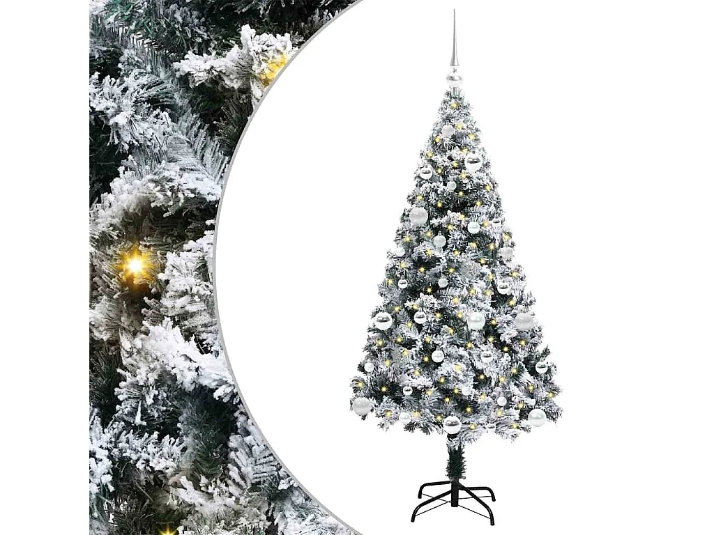 Sapin de Noël artificiel Vert 150 cm PVC, Acier et Plastique