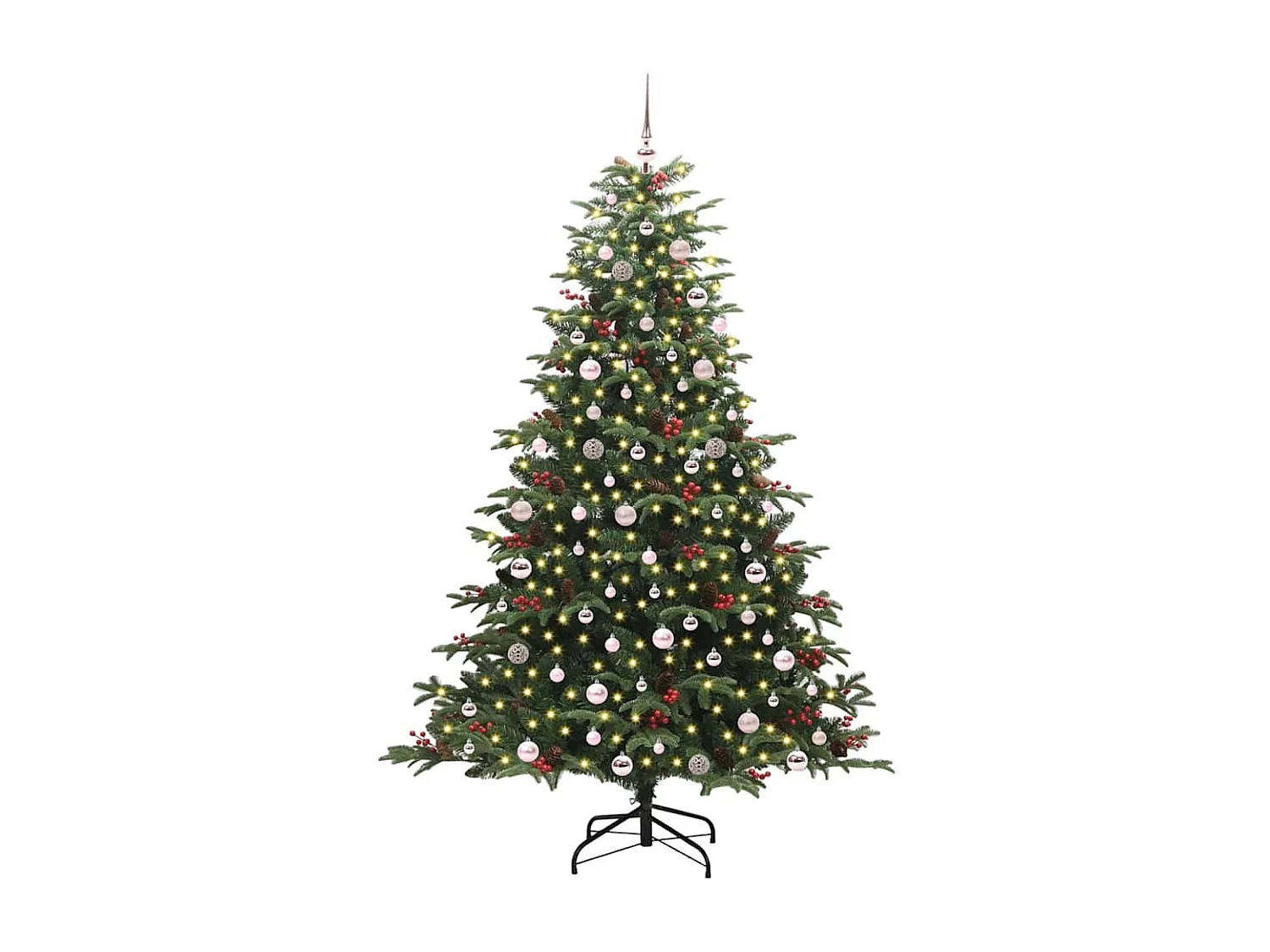 Kunstkerstboom Groen 240 cm PVC, metaal en kunststof