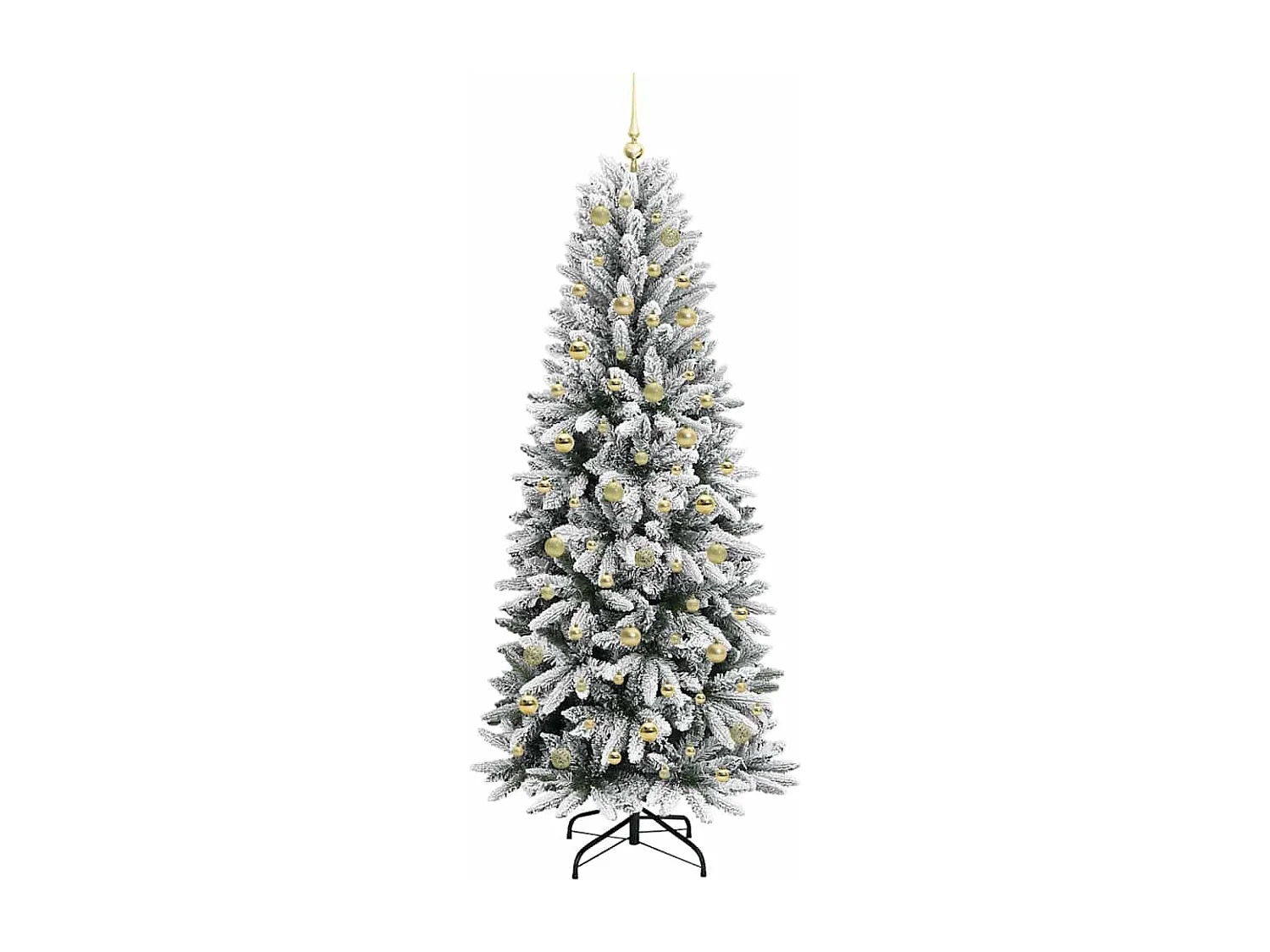 Künstlicher Weihnachtsbaum mit 300 LEDs Weiß 78 x 78 x 210 cm