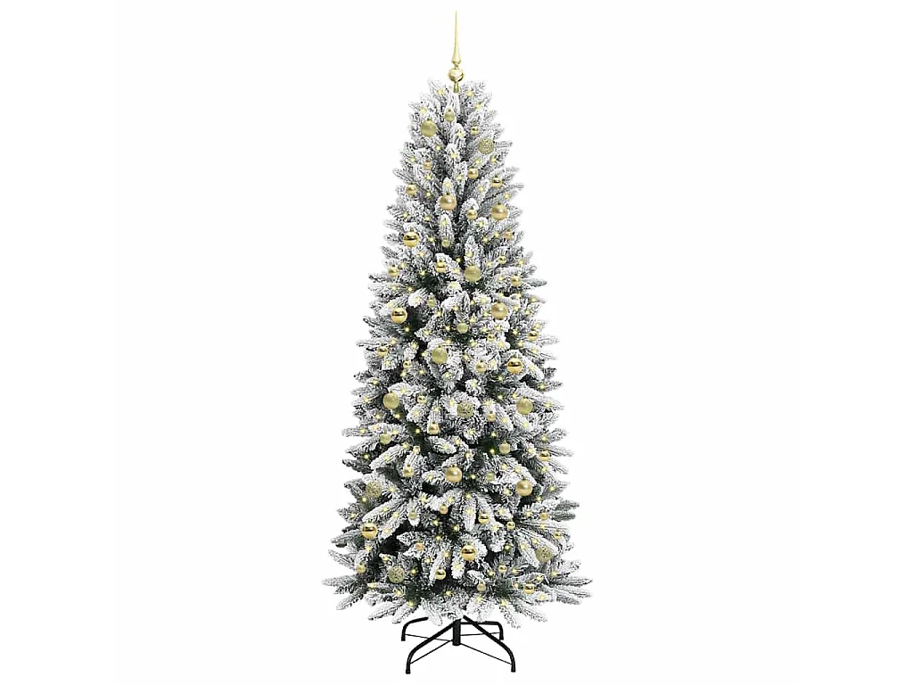 Albero di Natale artificiale con 300 LED Bianco 78 x 78 x 210 cm