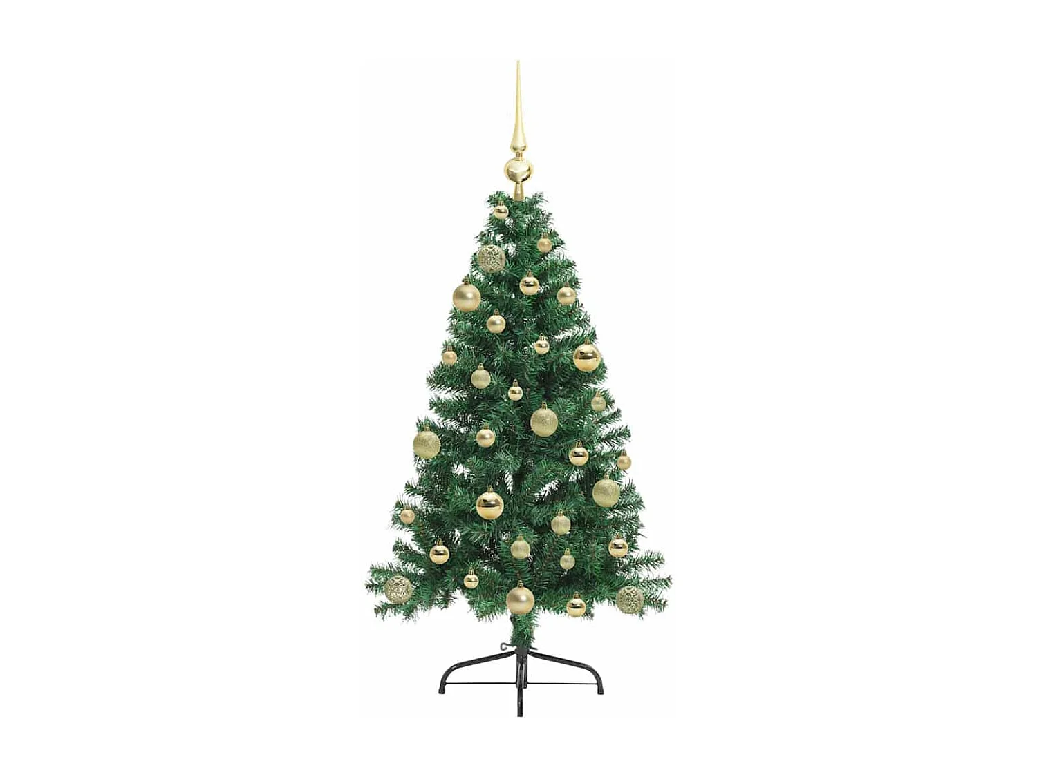 Sapin de Noël artificiel pré-éclairé Vert 120 cm PVC
