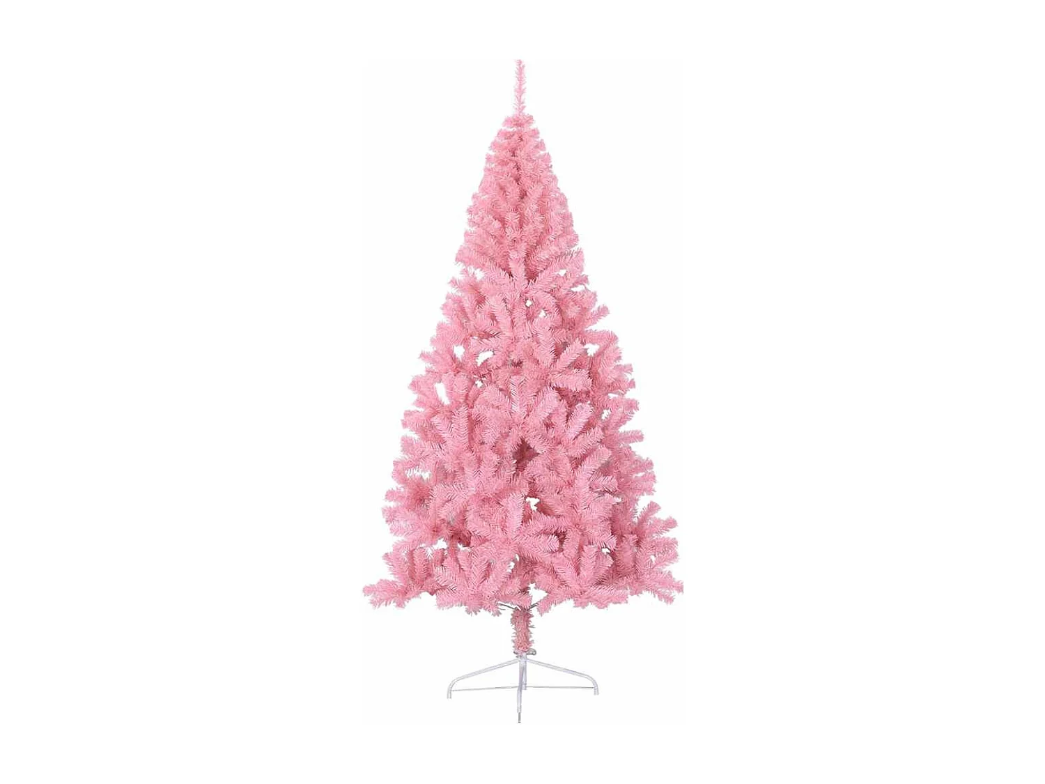 Sapin de Noël artificiel pré-éclairé Rose 210 cm PVC