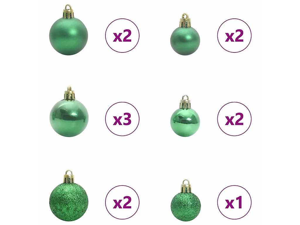 Albero di Natale con 150 LED con supporto Argento 150 cm PET