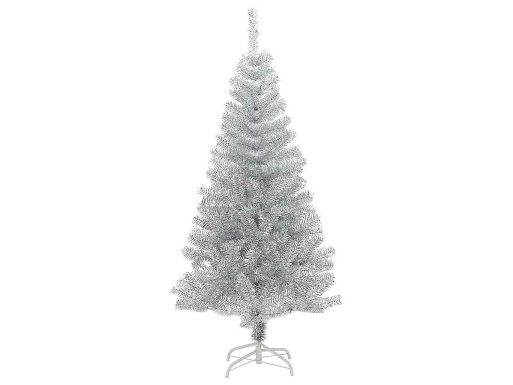 Albero di Natale con 150 LED con supporto Argento 150 cm PET