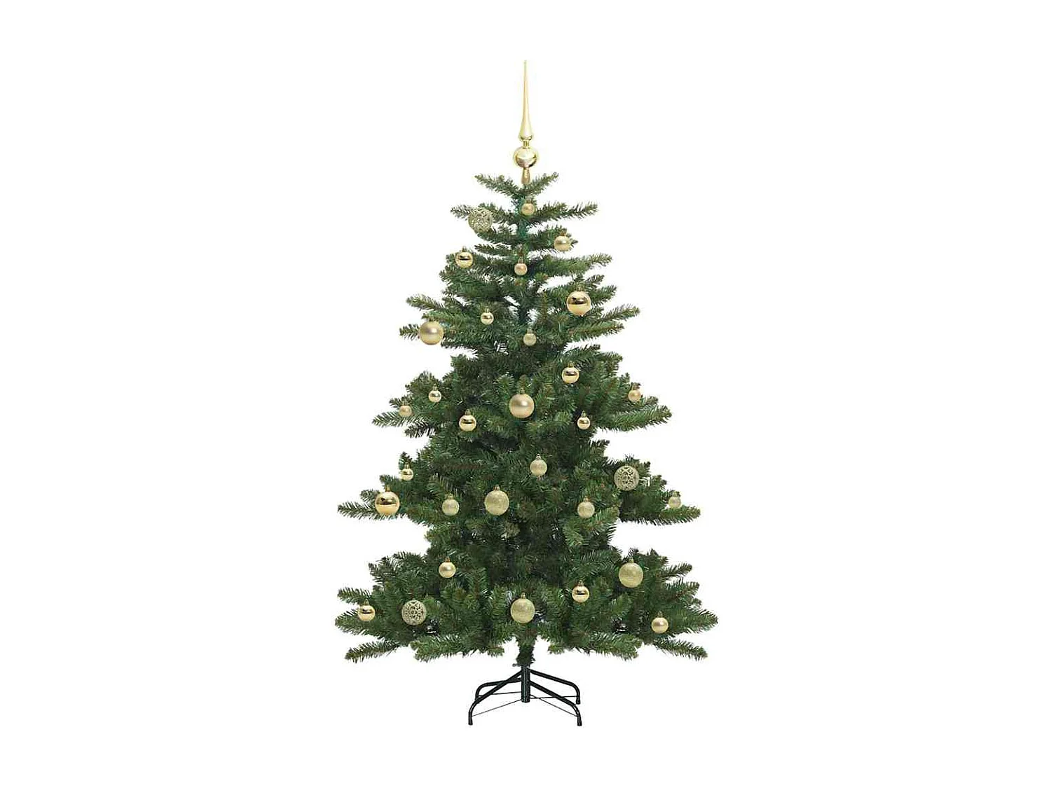 Albero di Natale artificiale con rami articolati 150 cm PVC