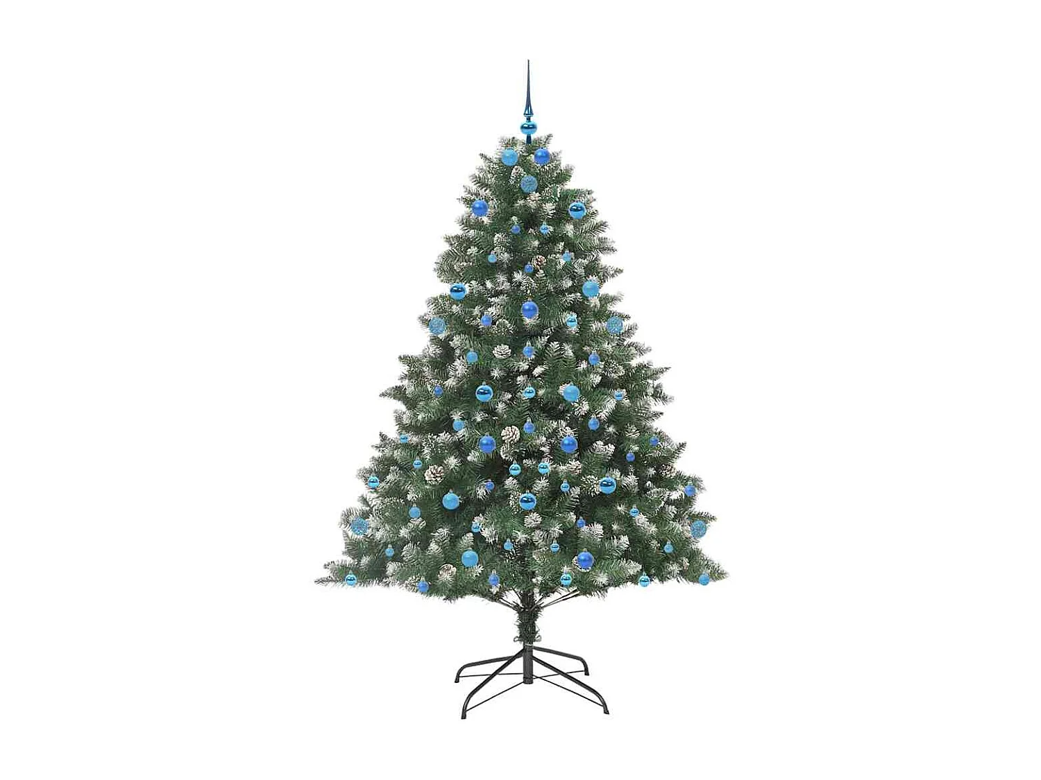 Sapin de Noël artificiel avec 300 LED Vert 140 x 140 x 210 cm