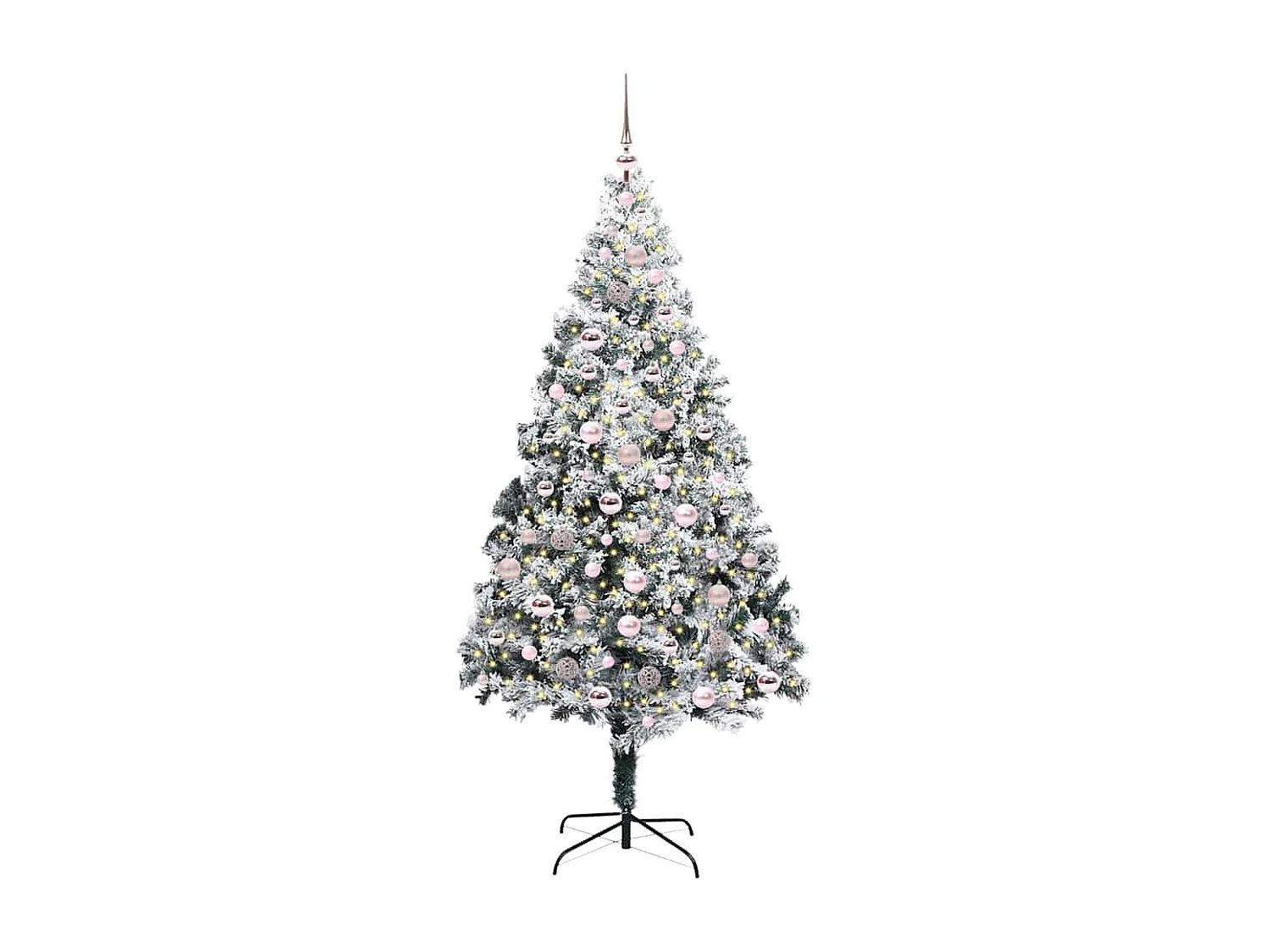 Sapin de Noël artificiel Vert 210 cm PVC, Acier et Plastique