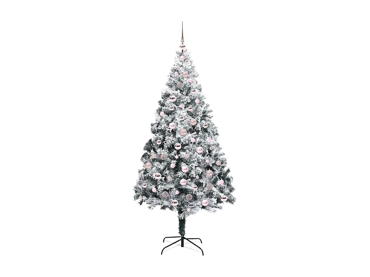 Sapin de Noël artificiel Vert 210 cm PVC, Acier et Plastique