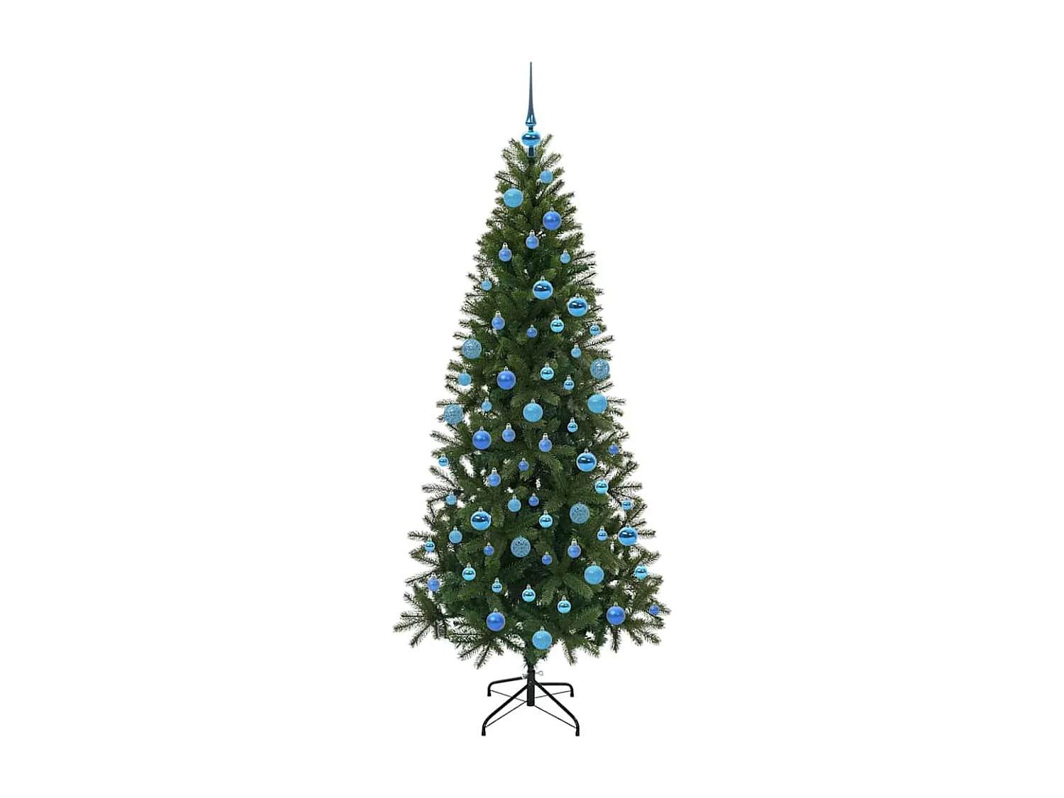 Sapin de Noël artificiel avec 300 LED Vert 180 cm PE et PVC