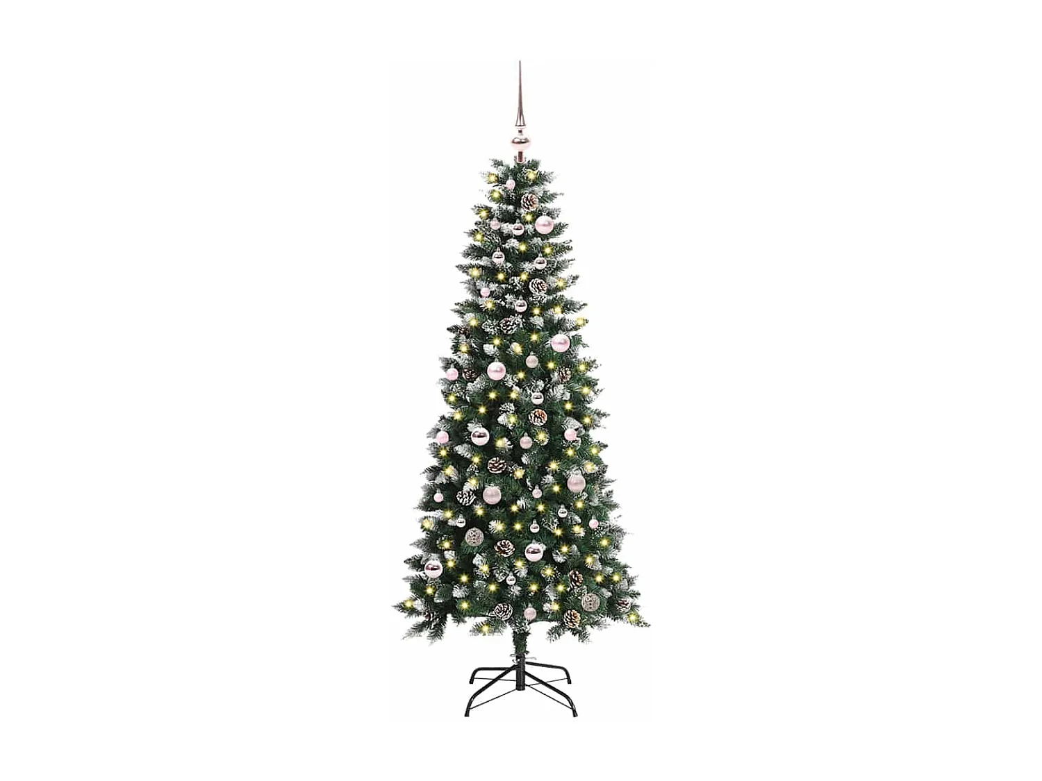 Sapin de Noël artificiel avec 150 LED Vert 66 x 66 x 150 cm