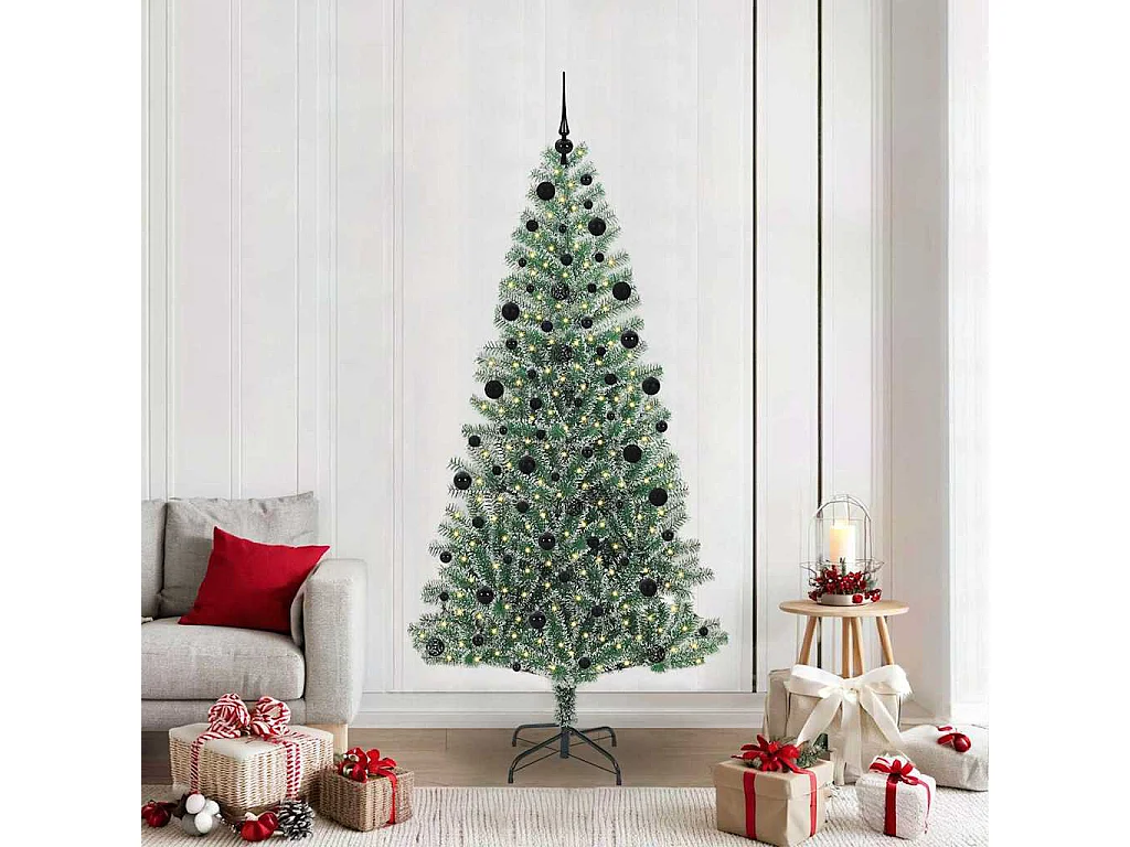 Albero di Natale artificiale a forma di fiocco di neve con luce LED