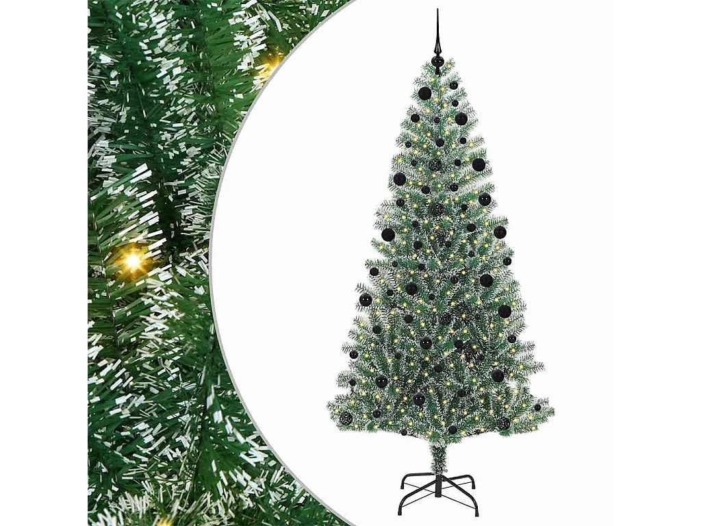 Albero di Natale artificiale a forma di fiocco di neve con luce LED