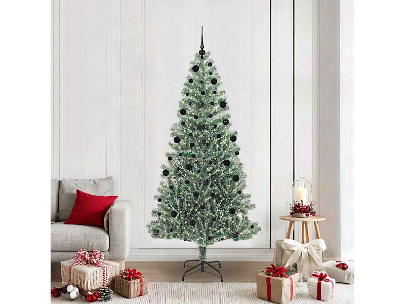 Albero di Natale artificiale a forma di fiocco di neve con luce LED