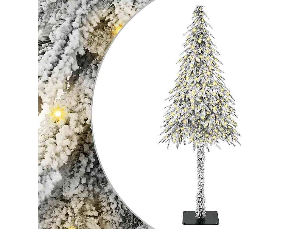 Sapin de Noël avec 300 LED Blanc 180 cm PE et Acier