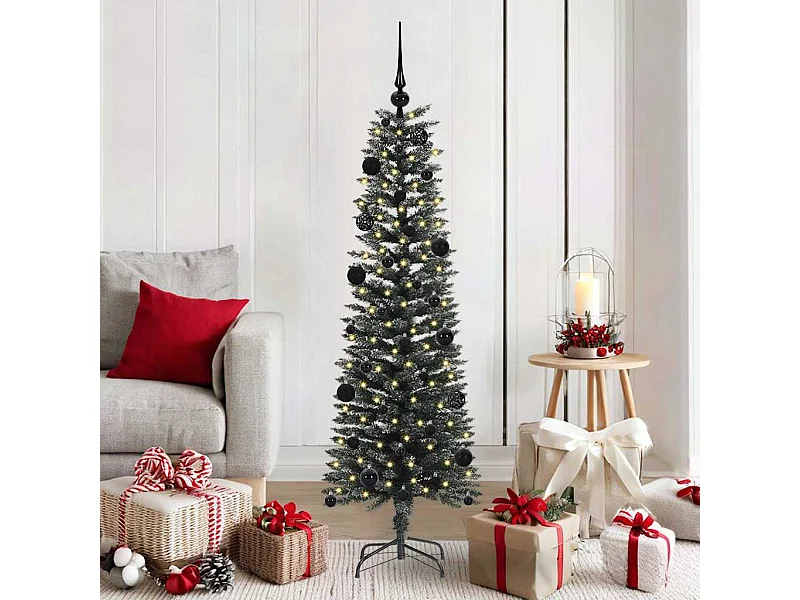 Albero di Natale artificiale con 150 LED Verde 43 x 43 x 150 cm