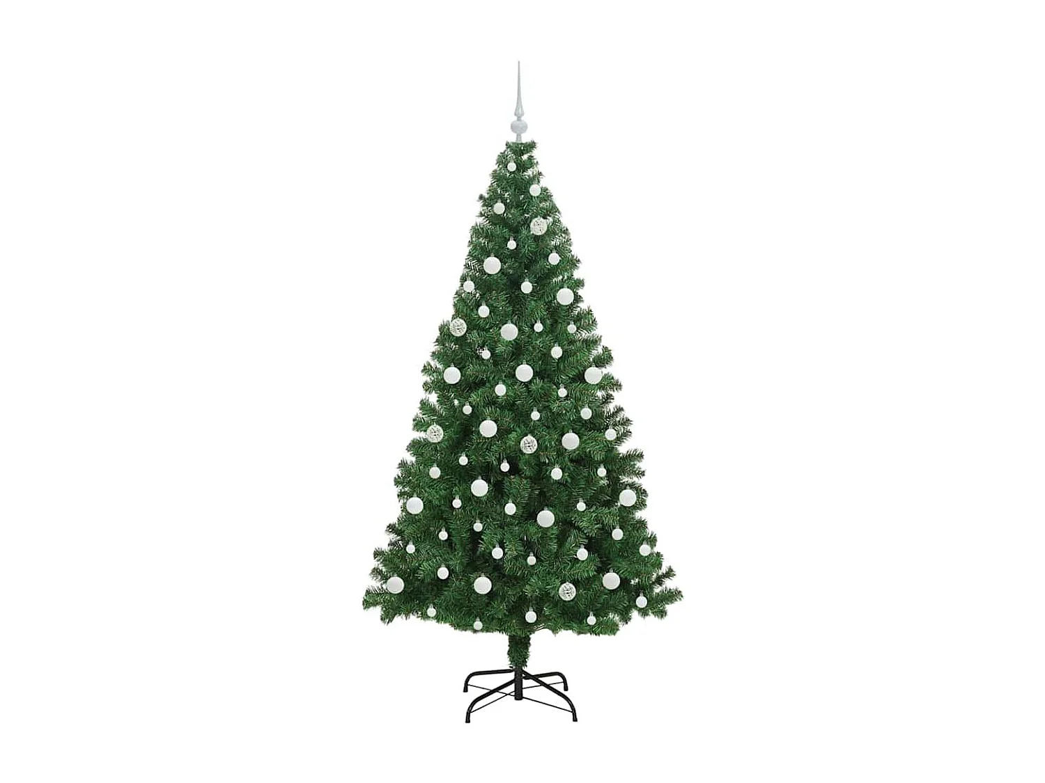 Künstlicher Weihnachtsbaum Grün 210 cm PVC, Stahl und Kunststoff