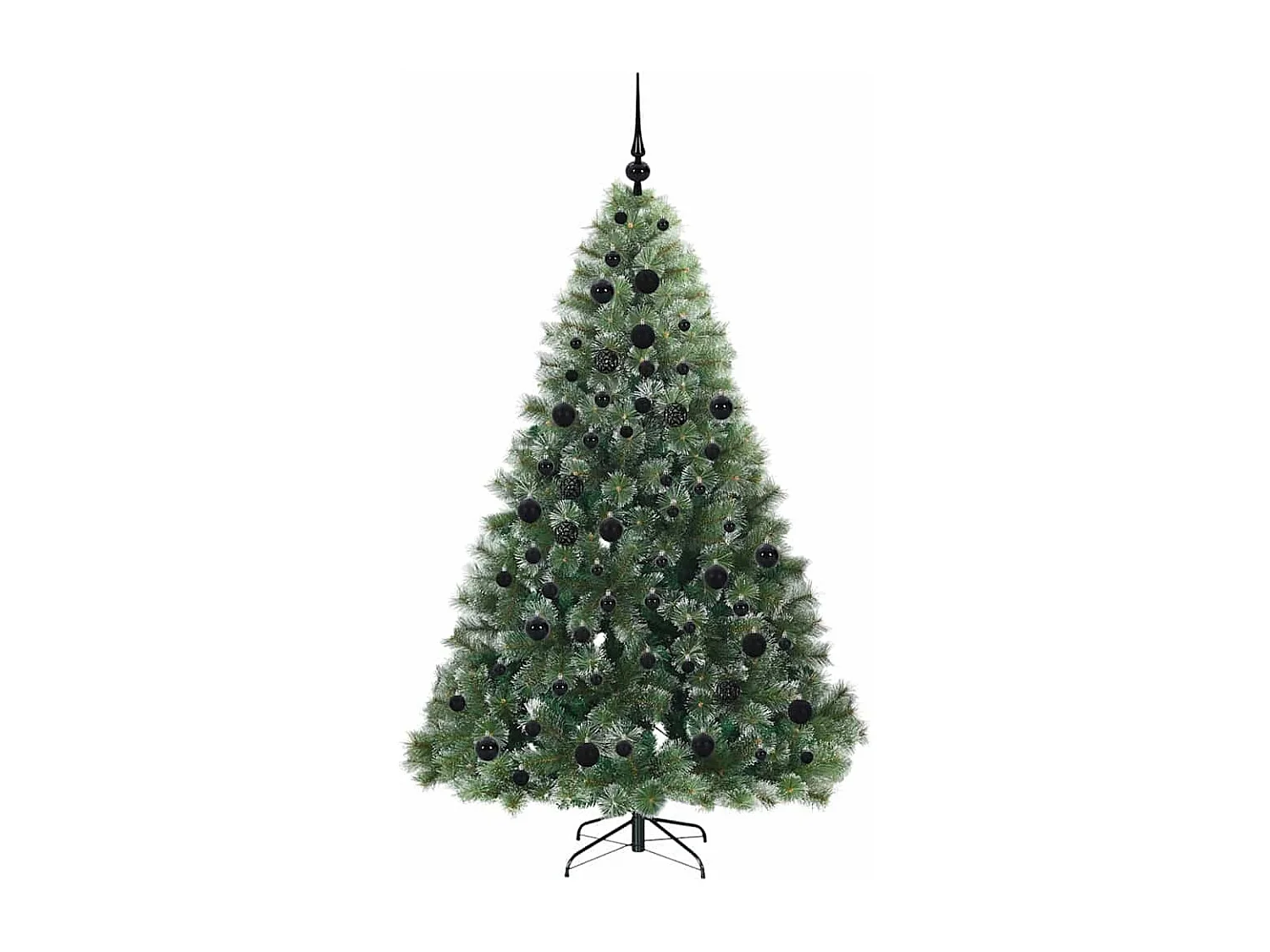 Albero di Natale artificiale con 300 LED Verde 180 cm PE e PVC