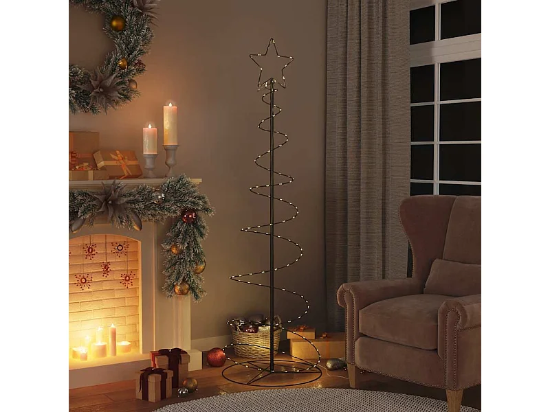 Sapin de Noël à LED 120 LED blanc chaud 180 cm
