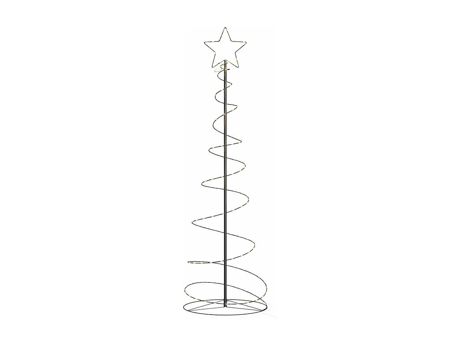 Sapin de Noël à LED 120 LED blanc chaud 180 cm