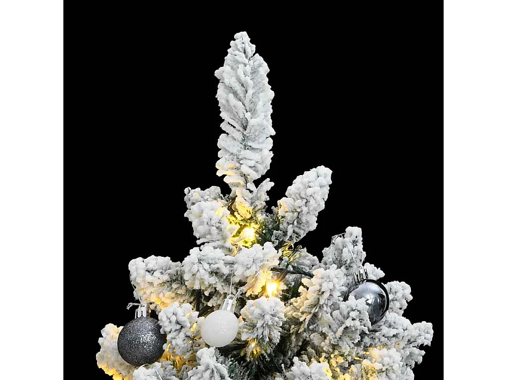 Sapin de Noël artificiel articulé 150 LED et boules 150 cm