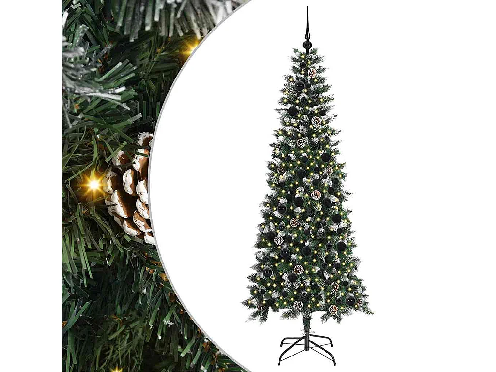 Sapin de Noël artificiel avec 300 LED Vert 86 x 86 x 210 cm