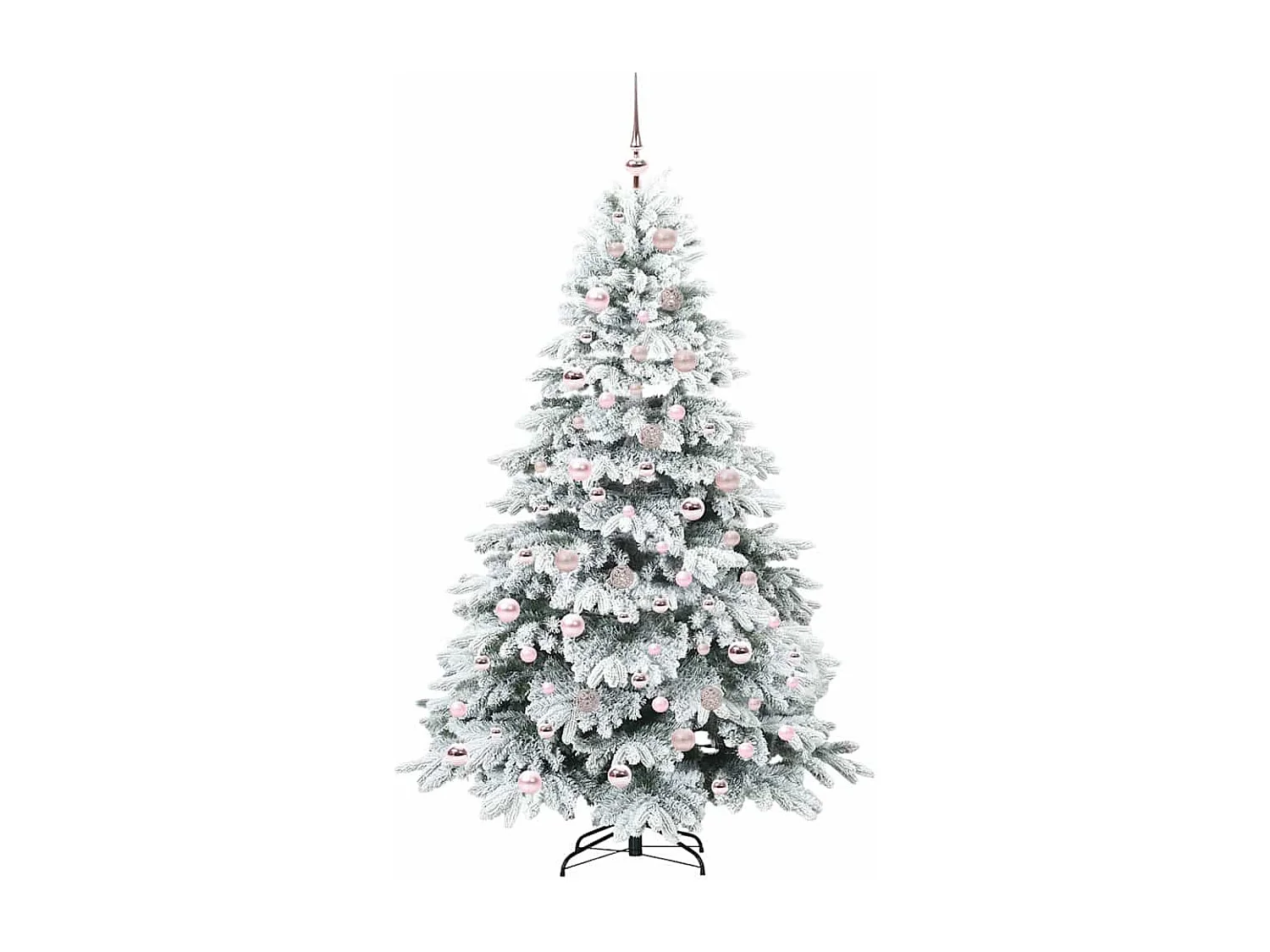 Albero di Natale artificiale con 300 LED Verde 180 cm PE e PVC