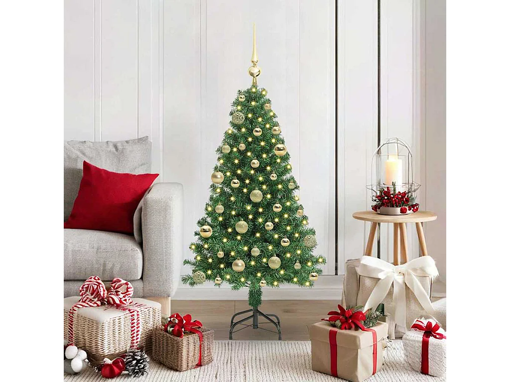 Sapin de Noël artificiel Vert 120 cm PVC, Acier et Plastique