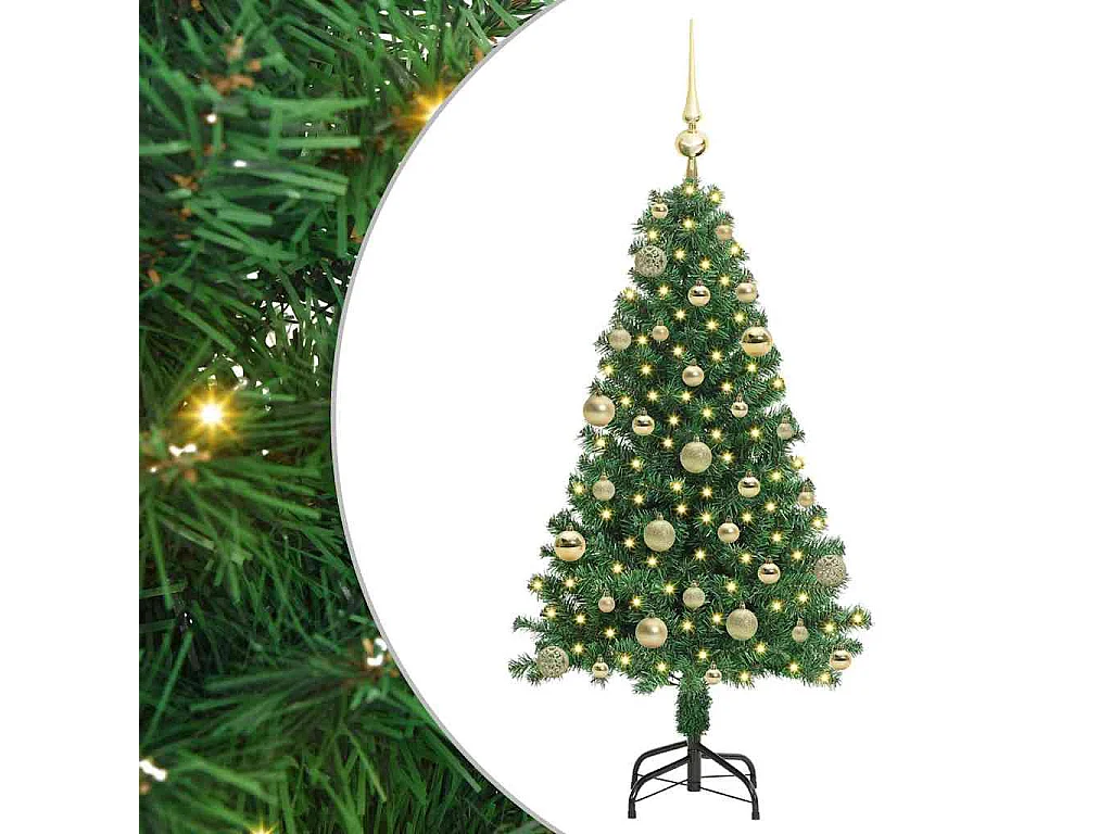 Sapin de Noël artificiel Vert 120 cm PVC, Acier et Plastique