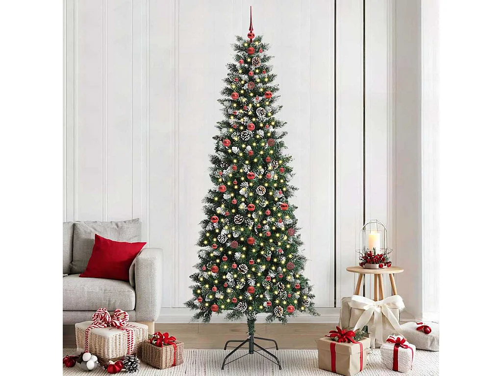 Albero di Natale artificiale con 300 LED Verde 96 x 96 x 240 cm