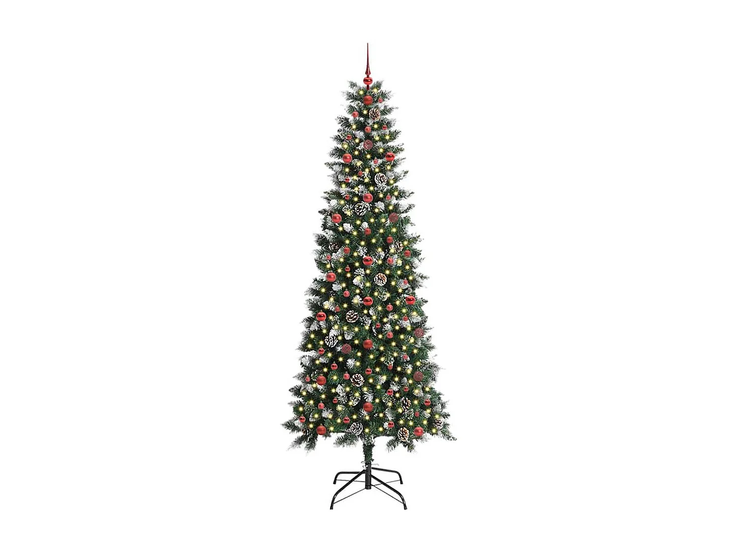 Albero di Natale artificiale con 300 LED Verde 96 x 96 x 240 cm